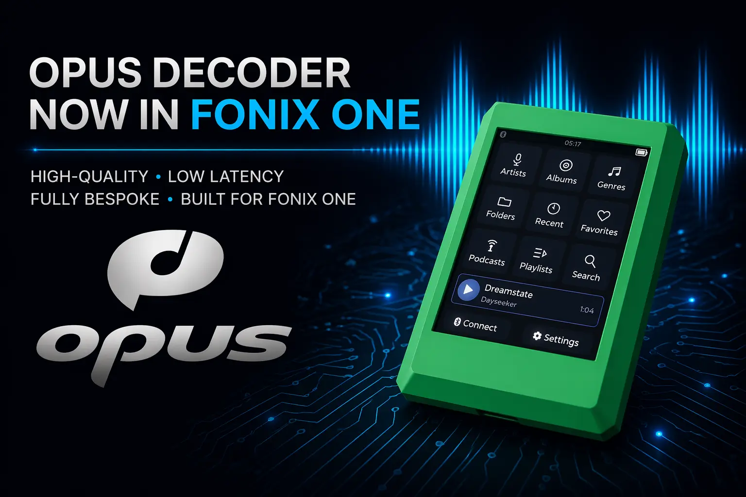 Opus Arrives on the Fonix One
